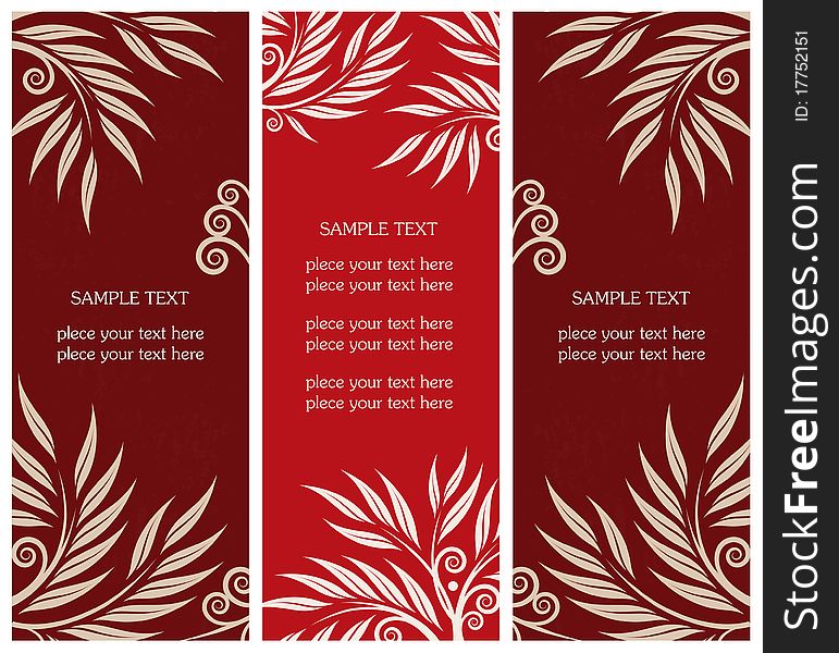 Design pattern of the three backgrounds. Design pattern of the three backgrounds