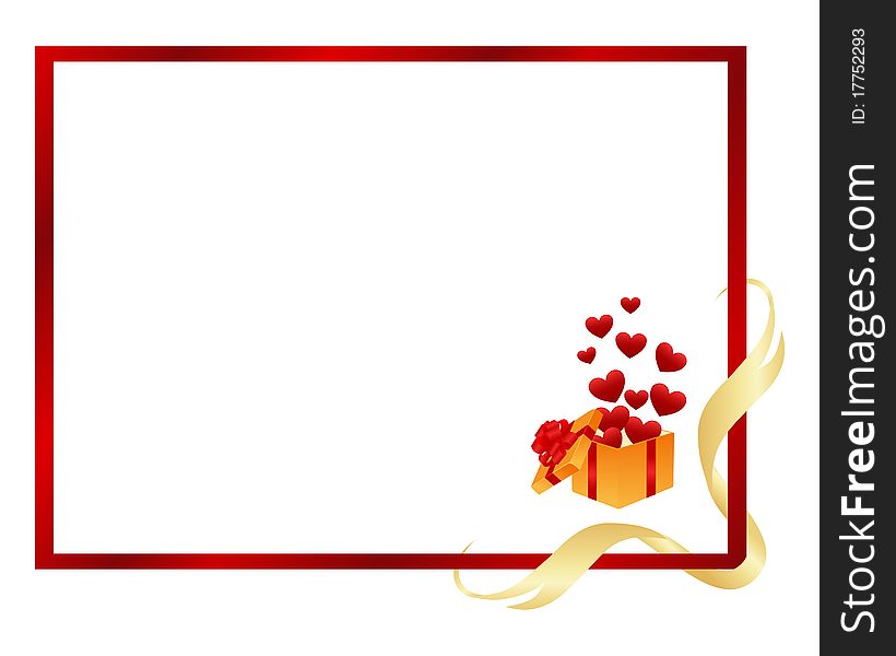 The  frame contains the image of valentines background. The  frame contains the image of valentines background.
