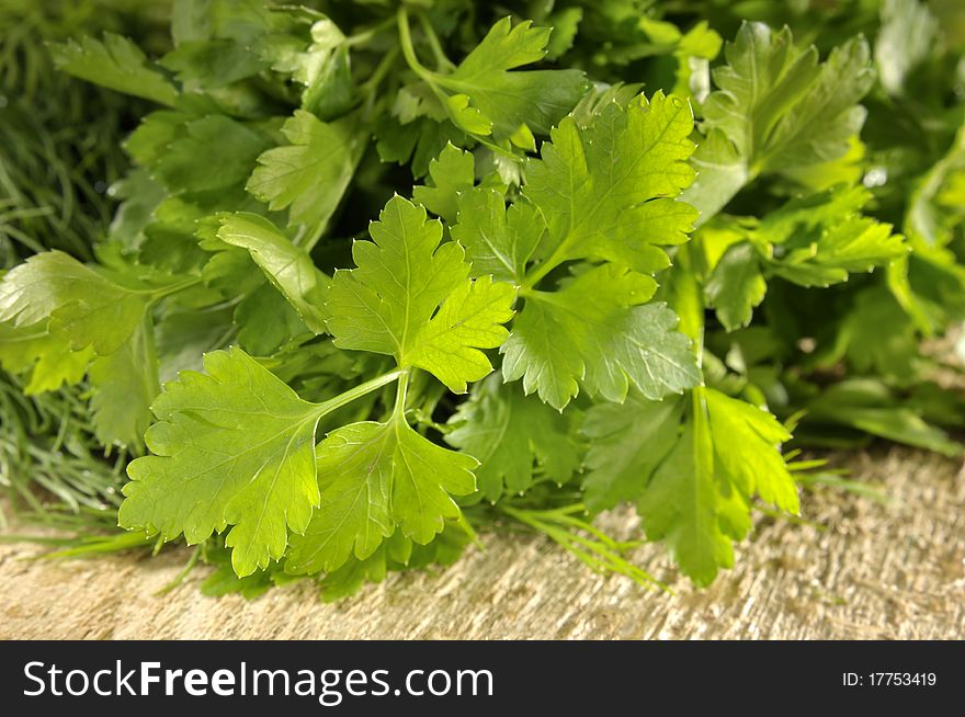 Fresh Parsley in the kitchen