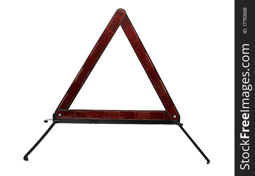 Highway Safety Triangle on white background. Highway Safety Triangle on white background