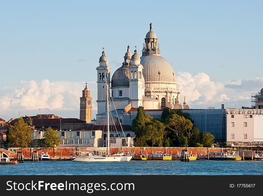 Church near the canal in Venice, Italy. Church near the canal in Venice, Italy