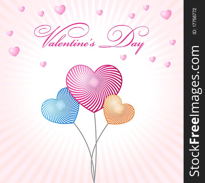 Abstract Glamour Heart Valentine Balloons