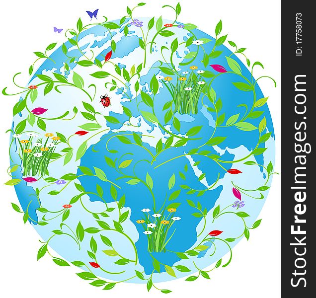 World natural heritage, Recycle Earth Symbol