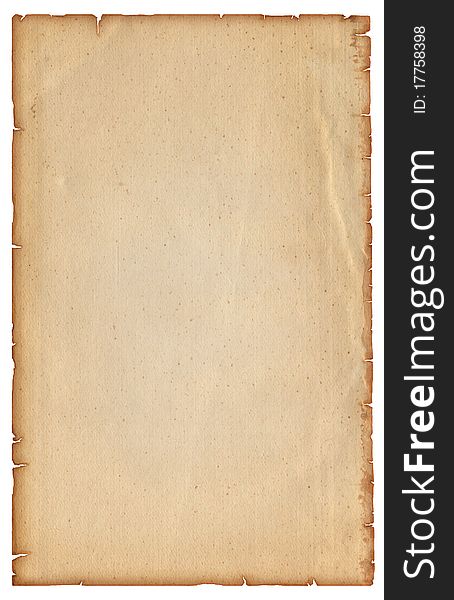Old paper texture.Antique background for text on white