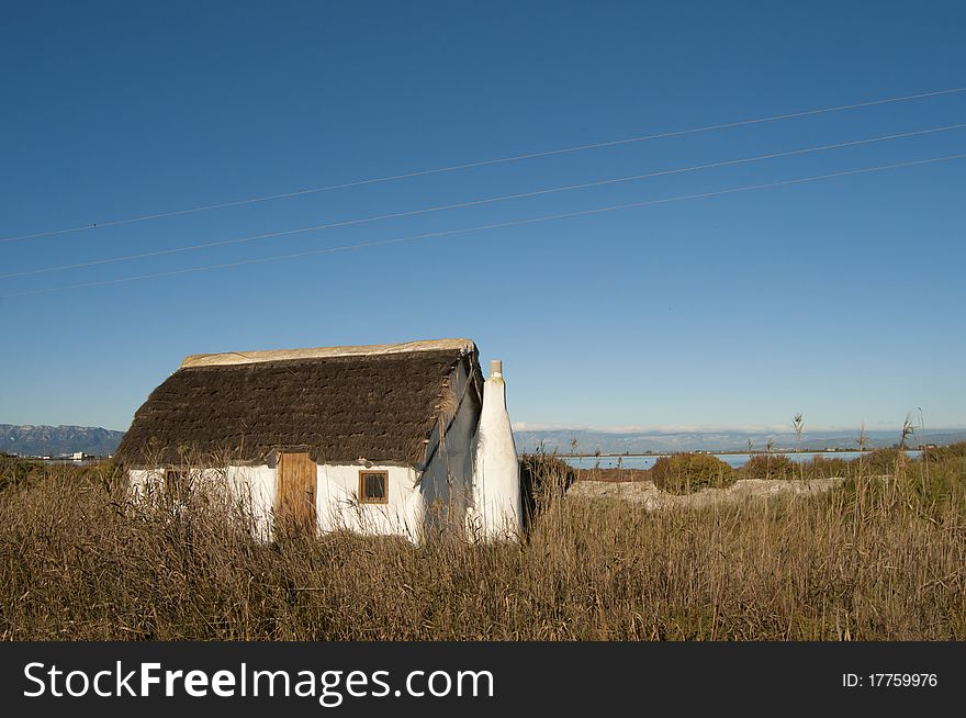 Old Rustic Traditional House in Ebro Delta