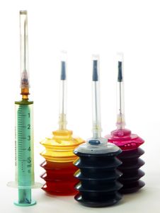 CMYK Inks Royalty Free Stock Image CMYK Inks Royalty Free Stock Image