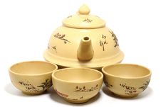 Chinese Teapot With Cups Stock Photos Chinese Teapot With Cups Stock Photos