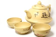 Chinese Teapot With Cups Stock Photo Chinese Teapot With Cups Stock Photo