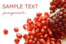 Pomegranate Isolated On White Stock Photography Pomegranate Isolated On White Stock Photography