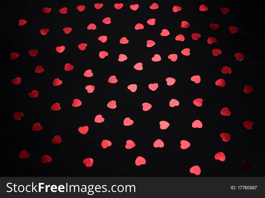 Color confetti on a black background