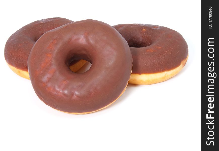 Donuts on a white background isolated