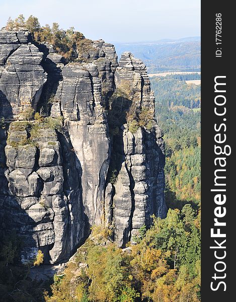 A view over the Saxon Switzerland