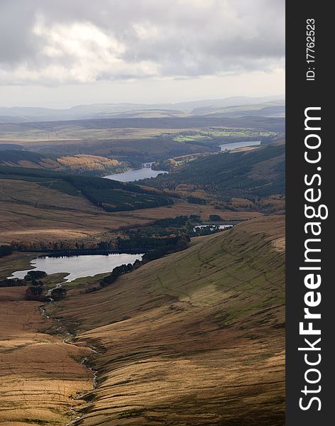 Four reservoirs in brecon beacons. Four reservoirs in brecon beacons