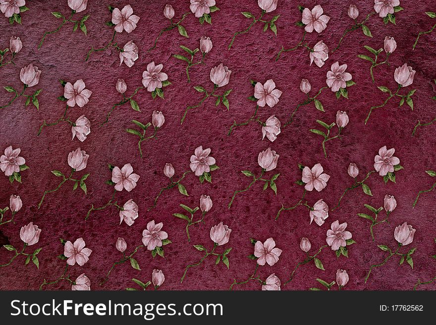 Decorative texture with rose flowers. Decorative texture with rose flowers.
