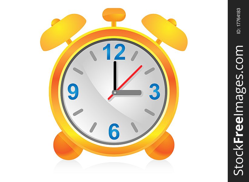 Icon alarm clock for design. Icon alarm clock for design.