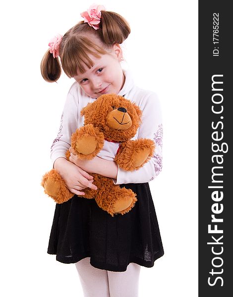 Girl With Toy Bear