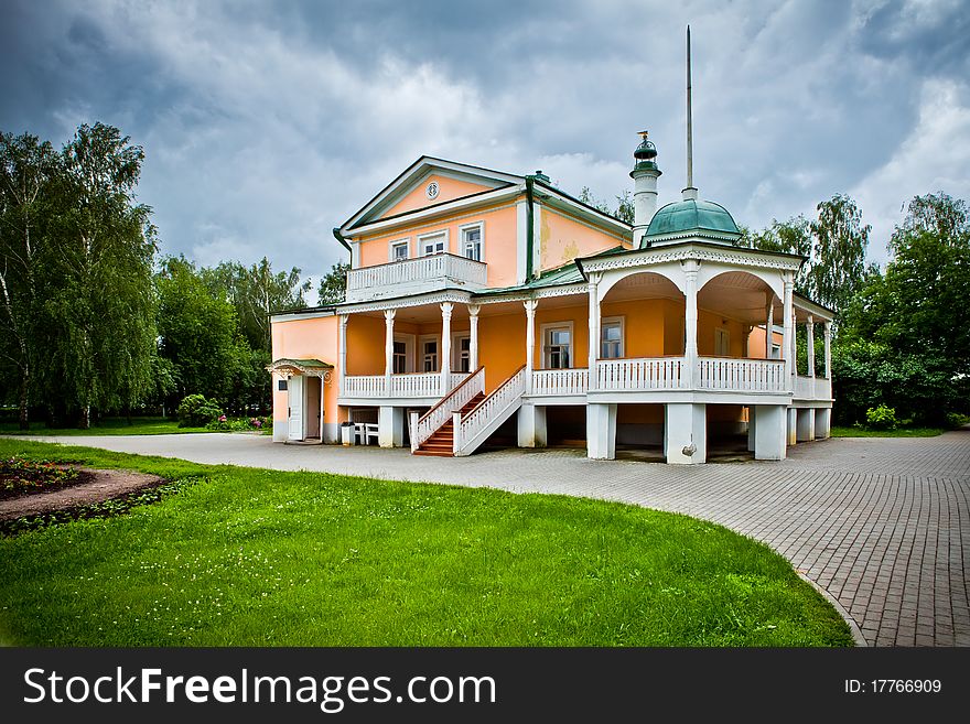 House museum of Esenin, famous russian writer, historic place. House museum of Esenin, famous russian writer, historic place