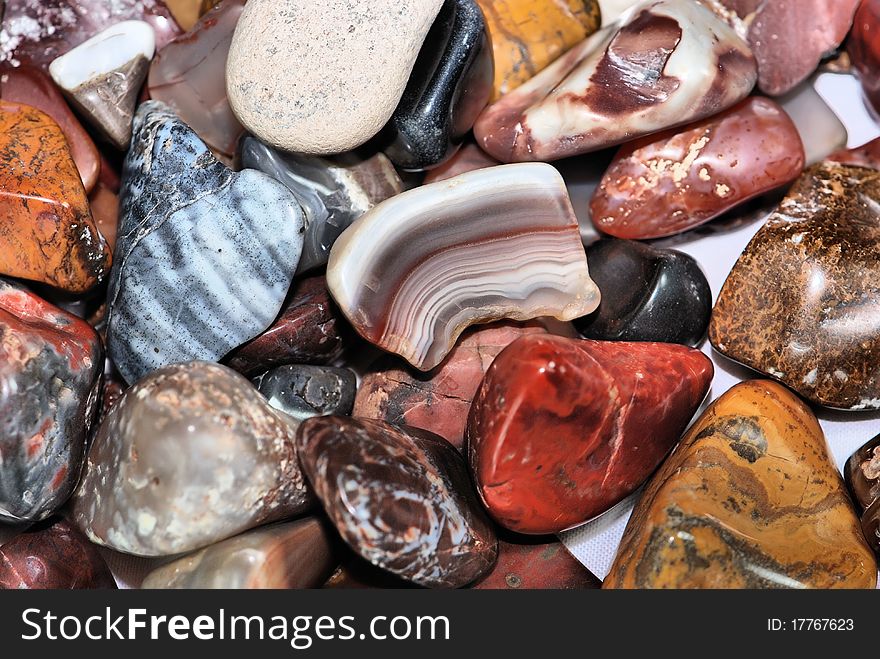 Rocks that have been polished to bring out all of the beautiful colors and designs and textures. Rocks that have been polished to bring out all of the beautiful colors and designs and textures