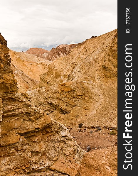 Golden Canyon in Death Valley National Park, California