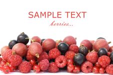 Garden Ripe Berries Isolated Stock Photos Garden Ripe Berries Isolated Stock Photos