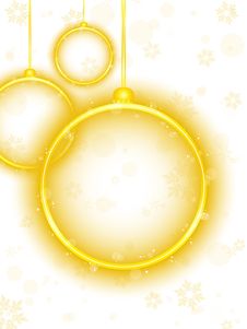 Golden Neon Christmas Ball Background Royalty Free Stock Images Golden Neon Christmas Ball Background Royalty Free Stock Images