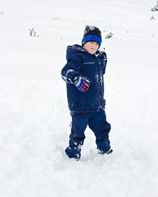 Boy Throwing Snowball Royalty Free Stock Photo Boy Throwing Snowball Royalty Free Stock Photo