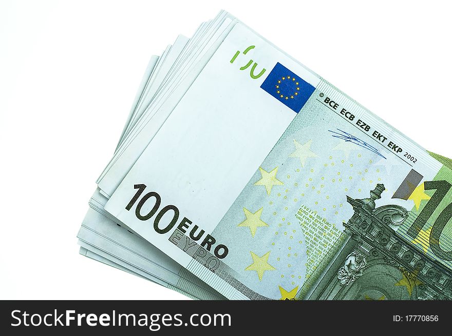 Stack of 100 euro