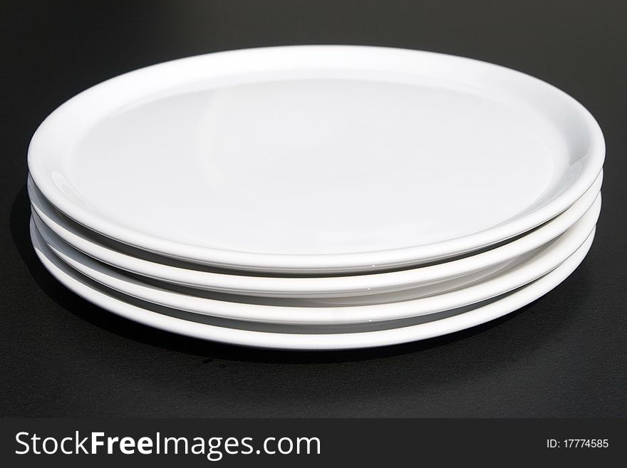 White plates with text Exemption