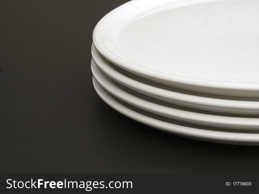 White plates with text Exemption