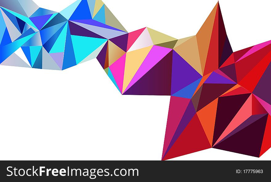 Crystal colorful. Vector abstract background. Crystal colorful. Vector abstract background