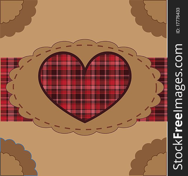 Retro valentines background for card making, stationery and scrapbooking. Retro valentines background for card making, stationery and scrapbooking