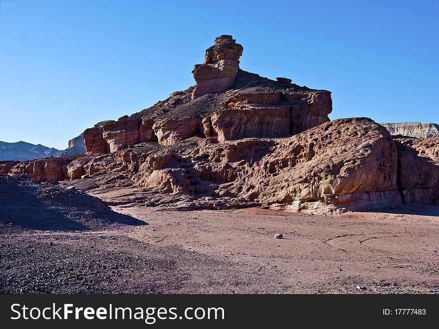 Stones of geological park Timna, Israel