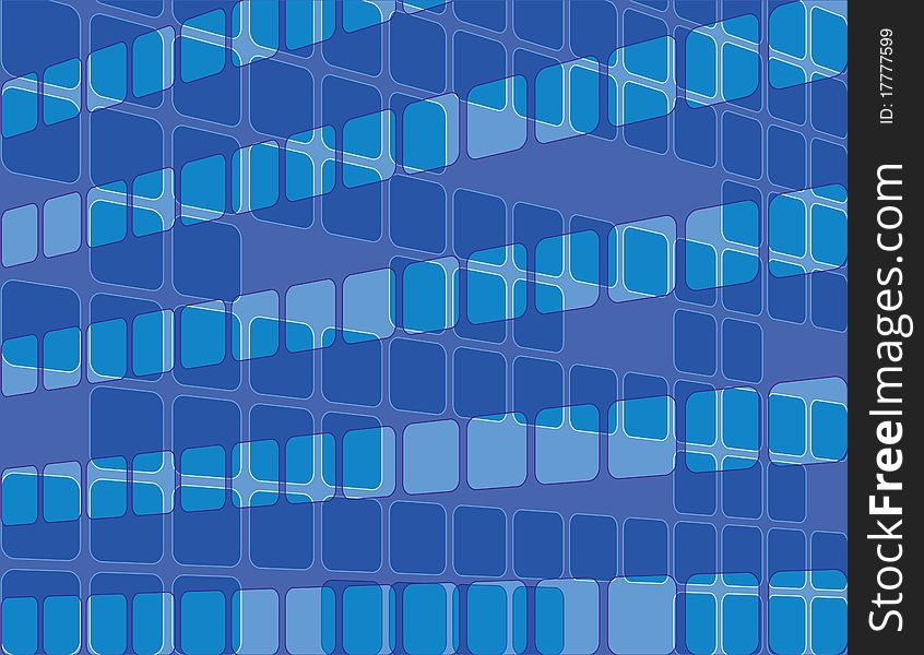 Abstract blue colour variations glass windows - illustration. Abstract blue colour variations glass windows - illustration