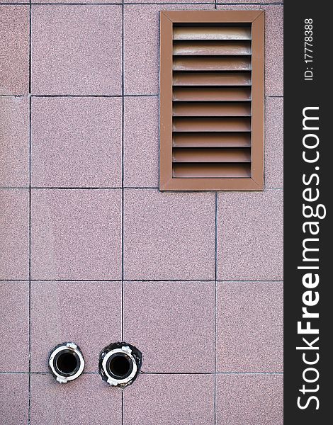 Architectural details: ventilation and fire sockets