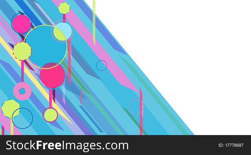 Colorful beautiful horizontal background with modern shapes. Colorful beautiful horizontal background with modern shapes