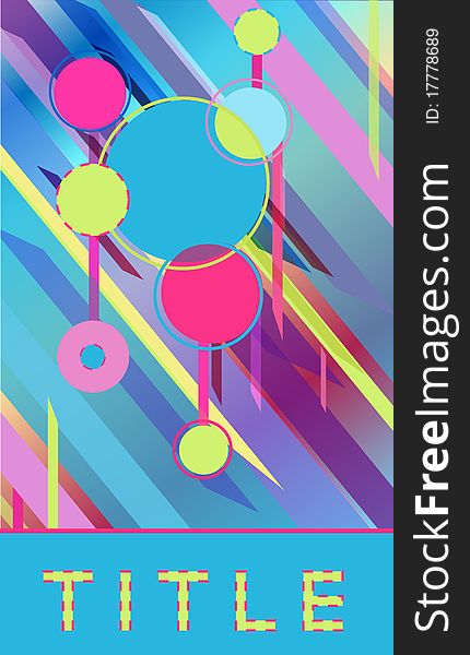 Bright abstract poster