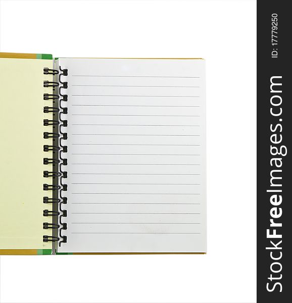 Notebook Isolated On White