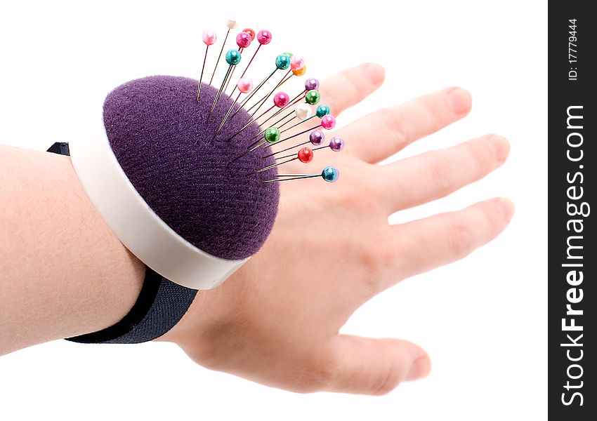 Pincushion On Wrist