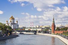 The Moskva River Embankment Stock Photography The Moskva River Embankment Stock Photography