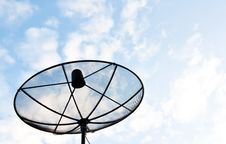 Satellite Dish On Roof Royalty Free Stock Image Satellite Dish On Roof Royalty Free Stock Image
