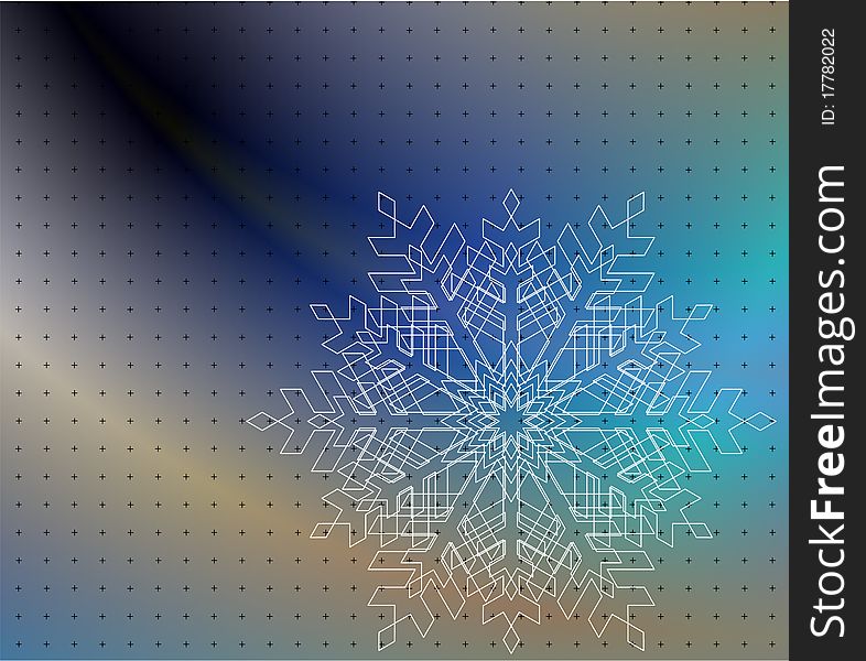 Image snowflake or colors background