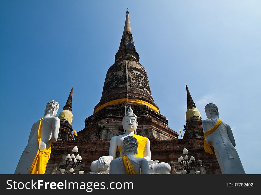 Ancient pagoda-Ayutthaya province Thailand