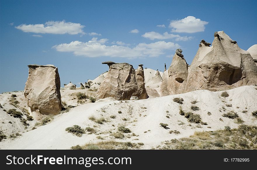 Turkey, landscape of chimney of cappadocia. Turkey, landscape of chimney of cappadocia