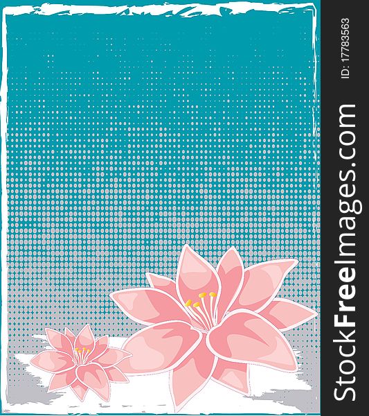 Abstract flower spring illustration 
frame card voucher rose. Abstract flower spring illustration 
frame card voucher rose