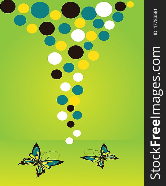 Abstract Butterfly Point Illustration