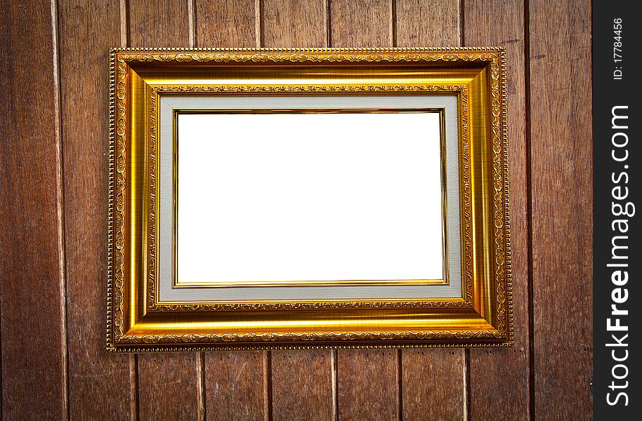 Photo Frame On Wood Background