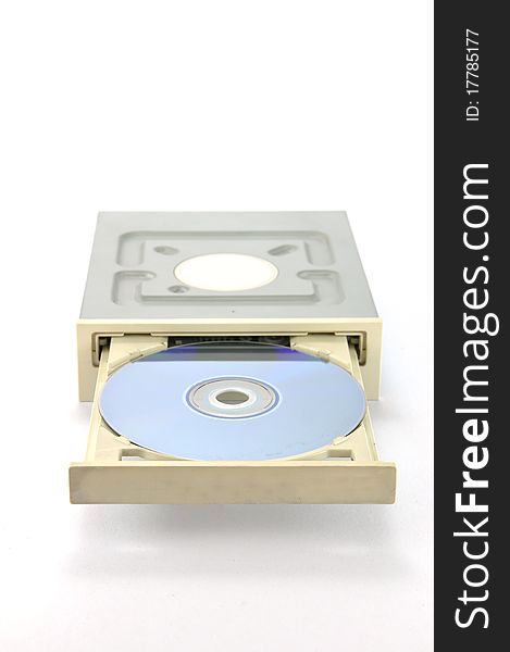 DVD drive with a DVD