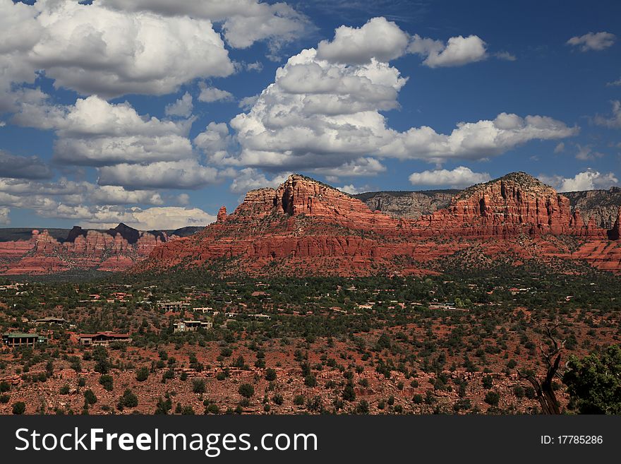 Red Canyon With Blue Sky