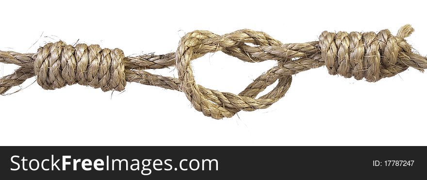 Linen Rope With A Knots