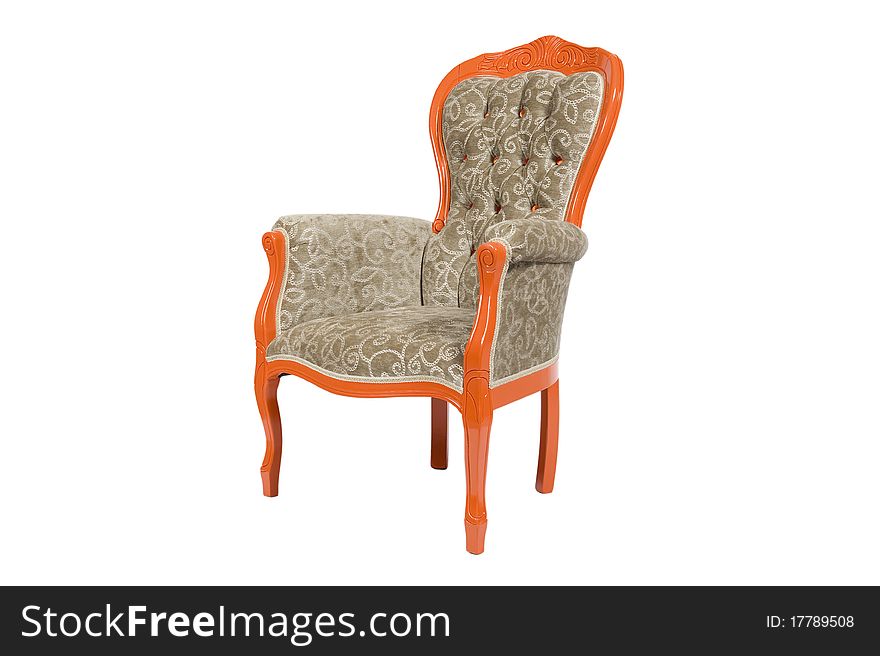 Orange armchair